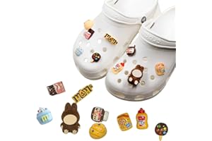ZEXOWIJ 9 PCS La-bu Charmes de Chaussure, Charms de Chaussure, Décorations de Chaussures de Bricolage, pour Adultes, Femmes et Filles, Crocs Charms Accessoires
