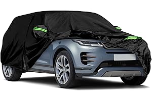 JUDANNA Waterproof Car Cover Intended for Land Rover Range Rover Evoque 2011-2025, All Weather Outdoor Car Covers Full Car Cover with Zipper Door & Windproof Bands for Sun Rain Dust Protection