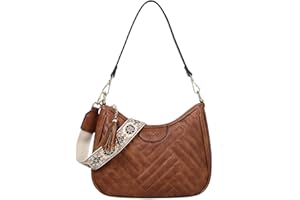 VASCHY Bolso Bandolera Mujer, Bolso Mujer Bolso de Hombro de Cuero Bolsos de Mano Convertible bolso cruzado con Dos Correas Desmontables Crossbody Bag Clutch para Salir Compras Fiesta Trabajo