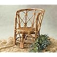 CRAFTCANE Bamboo Cane Newborn Photography Chair,Photo Prop Chair, Brown