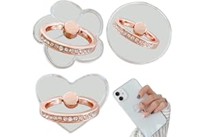 FEZF Paquete de 3 Soportes para Anillo de teléfono móvil, Soporte para Anillo de teléfono móvil, empuñadura de Anillo para teléfono móvil, Anillo para teléfono móvil Inteligente, 3 Estilos