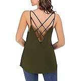 Famulily Women's Comfy Camisole Vest Backless Summer Sleeveless Strappy Tops