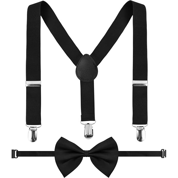 Set Bretelle E Papillon Per Bambini Tokaneit - Regolabili, Clip Sicure, Per Occasioni Speciali