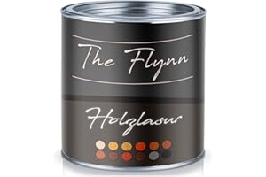 The Flynn hochwertige Holz-Lasur für längere Lebzeit von Holz wetterfest atmungsaktiv Lichtbeständig aromatenfrei tropfgehemmt UV-beständig (2,5 L, Farblos)