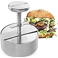 FMProfessional Burgerpresse für leckere Hamburger by Fackelmann – Hamburgerpresse mit 100g - 400g Patty – Presse aus Edelstah