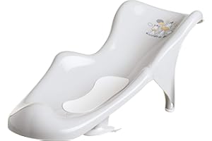 BUYONLINEFORBABY Baby Infant Newborn Toddler Bath Tub Safety Newborn Seat Support Chair with Anti-Slip Suction Cups 0-6 Months (Zebra Grey + Mat)