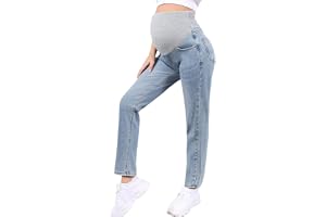 Monduelle mammajeans normal passform mammabyxor raka jeans denim byxor graviditetsbyxor