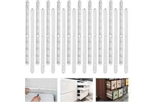 Schienen für Schubladen, OTTYMO 10 Paare Schubladenauszüge Kunststoff Schubkasten Führungsleisten 4 Löcher Schubladenschienen 290mm Schubladenauszüge Weiß Schubladen Auszugsschienen