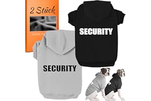 SOADKP Hunde Pullover Kapuzenpulli mit Fleece– Warme Hoodies & Mantel für Kleine Hunde – Bequemer Kapuzenpullover Weicher Hundesweatshirt (Schwarz+Grau/3XL)