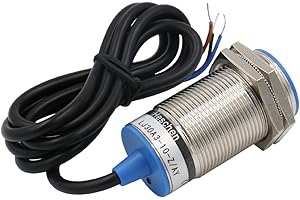 Heschen - LJ30A3-10-Z/AY - Interruptor de sensor de proximidad inductivo, 10mm, 10-30VDC, 300mA, PNP (normalmente cerrado). 3 cables