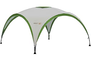 Coleman Tonnelle Pro XL 4,5 x 4,5 m pour Festivals, Jardin et Camping, poteaux en Acier Robuste, Grande Tente d'événement avec Protection Solaire SPF 50+