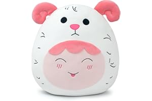 Terbaik Oreiller en Peluche de Mouton d'agneau de 12 Pouces, Jouet en Peluche en Coton en Peluche d'agneau, décoration d'oreiller, Cadeaux en Peluche Kawaii pour Filles et garçons