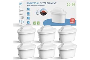 WaterJingYi Cartucce Filtro Dell'acqua Compatibili con Brita Marella Bollitore,Ricambio per Brita Maxtra+ Plus, Maxtra Pro All-in-1 Filtro (6)