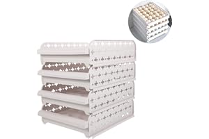 UPKOCH Vassoio Portauovo per Frigorifero Contenitore per Uova in Plastica a 4 Strati Organizzatore per La Conservazione delle Uova