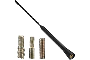 HAEPXYBY Antenne de Voiture Universelle AM/FM, 28 cm, Réception AM/FM, Remplacement de Toit, Filetage M4/M5/M6