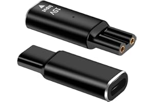 OHLING 15V para Philips HQ8505 Cargador de afeitadora Fuente de alimentación Tipo C Adaptador de carga para Norelco Series 3000 5000 7000 Recortadora de barba OneBlade QP6520 QP6530 QP6510 Adaptador USB-C