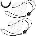 Aestustheri 2 Pieces Eye Shield - Porous Plastic Transparent Eye Mask - Protective Eye Guard with Small Ventilation Holes - Plastic, Waterproof Eye Guard for Eye Surgery Protection - Comfortable