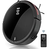 Deik Robot Vacuum Cleaner, Robot Vacuum, 5 Cleaning Modes, All-New Upgraded, Easy Cleaning and Self-Charging, Anti-Fall Good for Pet Hair Carpets Hard Floors