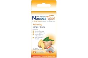 Sea-Band Anti-Nausea Ginger Gum (24 Pieces)