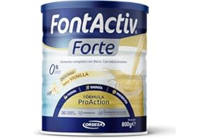 FontActiv Forte ProAction Vainilla | 800g | Suplemento Nutricional con Fibra para Adultos - 0% Azúcares añadidos