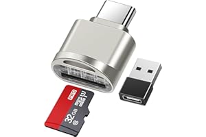 leizhan Lecteur de Cartes TF Type-C avec Porte-clés et adaptateurs Type-C, USB C vers Lecteur de mémoire TF, Compatible avec Mac Windows Lixus Samsung Galaxy Note 20 S20