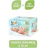 Uni Baby Hassas Dokunuş Islak Mendil 12*52 Yaprak