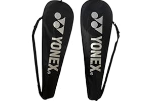 YONEX Badminton Racquet Cover, Black, Adjustable Shoulder Strap, Lightweight Protection Bag