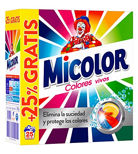 Micolor Detergente en Polvo Colores Vivos - 25 Lavados (1,8 Kg)