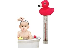 DENO Pool Thermometer Flamingo Floating Water Temperature With String Cartoon Style Hot Tub Thermometer Easy To Read Suitable For Outdoor And Indoor Pools/spas/Hot Tubs/Aquariums