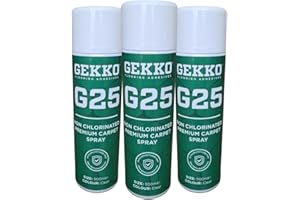 UNDERFOOT Gekko Carpet Fabric Spray Adhesive 3x500ml | Non-Chlorinated, Low Odour, Fast Drying Clear Contact Adhesive For Carpets Fabric | Heavy Duty Spray Glue