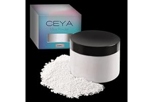 Ceya Glimmer Pulver, 5.3oz/150g Porzellan Weiß Pearlescent Effekt Farbpigment Pulver für Epoxidharz, Tumbler, Schleim Bad Bombe, Seifenfarbe, Schleim, Kerze, Harz Handwerk, Farbe, Schmuck, Nagellack