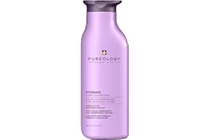 Pureology Hydrate, Moisturising Shampoo, For Medium to Thick Dry, Colour Treated Hair, Vegan Formulas, Sulphate Free, 266ml