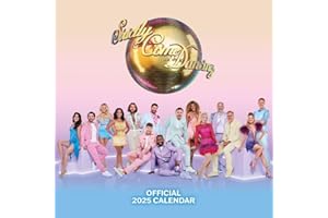 2025 Calendar Strictly Come Dancing Month to View BBC Square Calendar Official Product