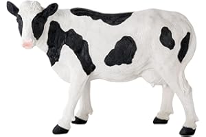 VERDOBA Figuras de Vaca de poliresina, para jardín, Pintado a Mano, decoración de jardín