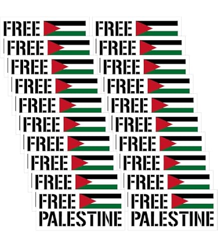Autocollants Bumper Palestine - 2 Stickers Vinyle 7,6 X 3,8 Cm, Résistants Aux Intempéries, Pour Voiture Ou Surface Lisse - 7