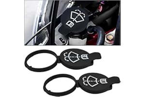 Adunsiaoto 2 Pcs Windshield Wiper Washer Reservoir Fluid Tank Cap, Windscreen Washer Cap, Windshield Wiper Washer Fluid Reservoir Tank Bottle Cap, Fit for Most Car, Universal Vehicle Accessories