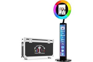 YCKJNB Ring Light Professionale Photo Booth Con Baule da Viaggio, Luce Selfie Ringlight Con Telecomando