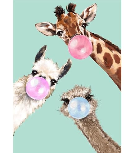 5D Diamond Painting Kit „Giraffe“ – 30x40 Cm DIY Diamantbild Zum Basteln – Mit Allem Zubehör – Perfekt Als Wanddekoration Oder Geschenk