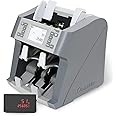 Cassida Artemis: 2-pocket mixed value counter & sorter with counterfeit detection, 15 currencies (AED, USD, EUR, GBP, BHD, KWD, SAR, OMR, QAR, INR, TZS, XAF, XOF, KES, LKR), external display.
