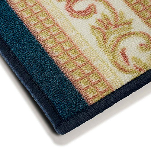 Stilvoller Teppichläufer mit brillianten Farben | hochwertige Meterware, gekettelt | Kurzflor Teppich Läufer | Küchenläufer, Flurläufer (67×200 cm) - 3