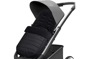 WINSVAN Baby Footmuff, Universal Baby Stroller Sleeping Bag, Windproof Fleece Lined Stroller Pram, Keep Warmly in Pushchair, Black