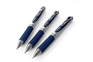 Pentel EnerGel XM BL77 Retractable Liquid Gel Pen - 0.7mm - 54% Recycled - Navy Blue (Pack of 3)