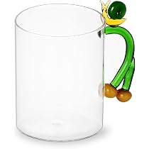 Ichendorf Milano Tasse Frosch Aus Borosilikatglas – Transparent, 8 Cm Durchmesser, 450 Ml, Spülmaschinengeeignet, Für Heißgetränke