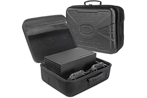 BeisDirect Series X Estuche de Transporte Duro Juego Controlador Bolsa Protectora Joystick Bolsa para Xbox Serie X Consola de Viaje Controladores Bolsa de Almacenamiento, Negro 31x30x16cm