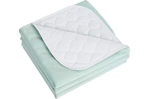 ‎MBJERRY MBJERRY 3 Stück Inkontinenzblätter Waschbare Bettpolster - 86x92cm Wasserdichter Matratzenschutz Urinbenetzungsmatte für Doppel-Einzelbett