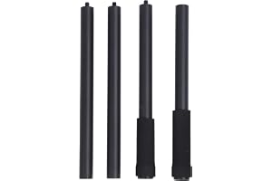 Jelquix Yoga Stick, Justerbar 5 Fot Stretching Stick för Rörlighet Flexibilitet och Balans, med 4 Stålstänger och 2 Mjuka Skumhandtag, Avtagbar Design för Yoga och Träning