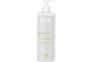 SVR SEBIACLEAR Cleansing Micellar Water for Acne-Prone, Oily, Combination Skin. Mattifying, Purifying, Unclogging Make-Up Remover, even Waterproof, 400ml