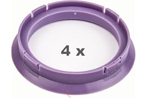4 x pneugo! Bagues de centrage pour jantes alu 72.5 mm - 60.1 mm