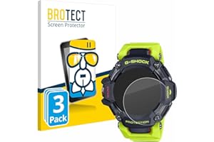 brotect Pellicola Protettiva Vetro per Casio G-Shock GBD-H2000 Protezione Schermo (3 Pezzi) [Durezza Estrema 9H, Chiaro]
