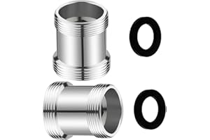 UGBO Adapter do kranu, gwint zewnętrzny, kran z mosiądzu, adapter gwintowany adapter do kranu z gumową uszczelką, przyłącze do kranu do filtra wody (M18 - M22)